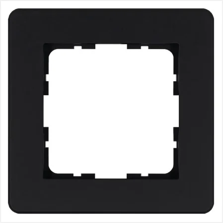 Рамка 1-м G-Flex черн. матов. soft touch Jasmart G1101PB