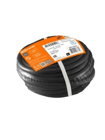 Провод ПВС 2х6 ГОСТ (20м), черный TDM