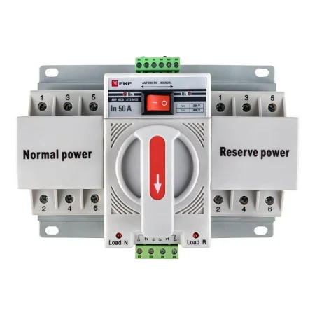 Устройство автоматического ввода резерва АВР 3п C 50А 400В MCB PROxima EKF ats-mcb-50c-3p-pro