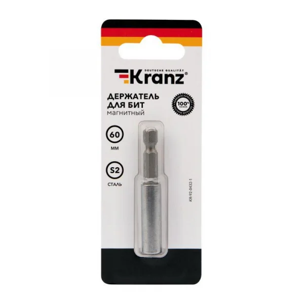 Держатель для бит магнитный 60мм (уп.1шт) Kranz KR-92-0432-1