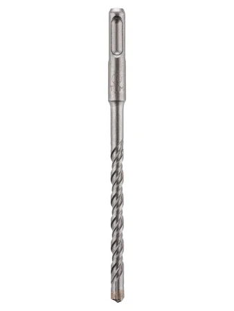 Бур по бетону, 8×160×100 мм, SDS-Plus, 4 резца, пластиковый держатель, 1 шт, "Рубин" TDM