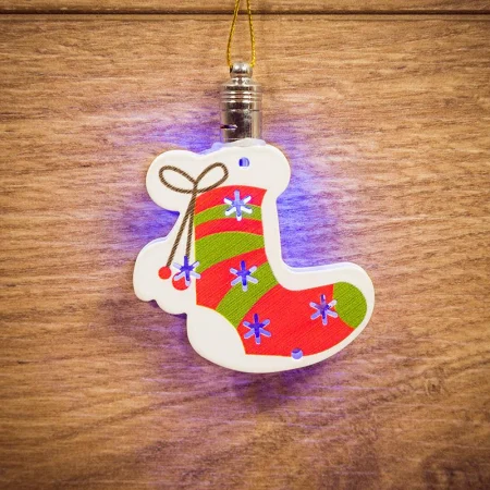 Фигура светодиодная подвесная "Новогодний носок" 8х6см Neon-Night 501-099