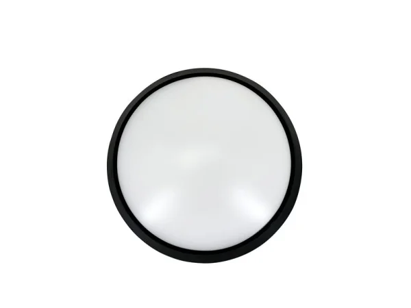 Светильник светодиодный WP 15 C 18W OP 840 D220 BK 220х80мм 18Вт 4000К IP65 ЖКХ круглый пылевлагозащ. черн. Русский Свет 15071524505