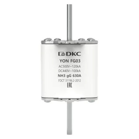 Предохранитель YON ножевого типа FG3 с одинарной индикацией 630А DKC 1FG03-0630