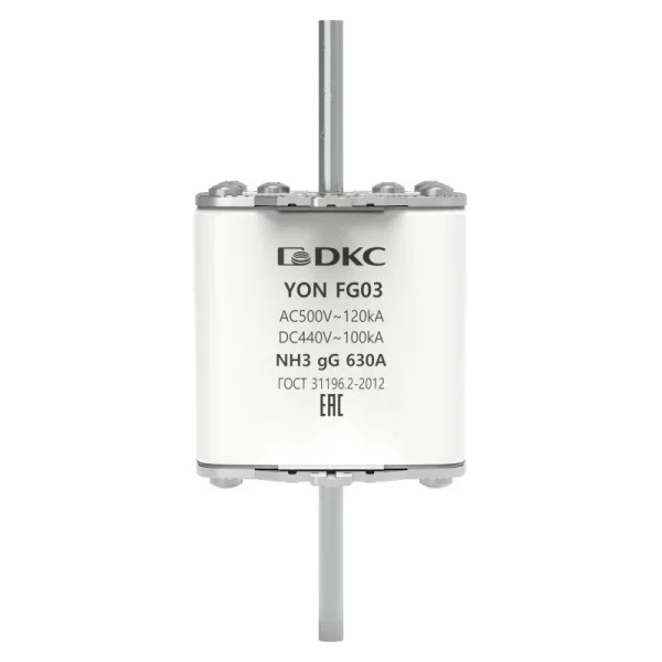 Предохранитель YON ножевого типа FG3 с одинарной индикацией 630А DKC 1FG03-0630