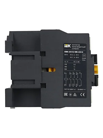 Контактор КМИ-22510 25А 24В/АС3 1НО IEK KKM21-025-024-10