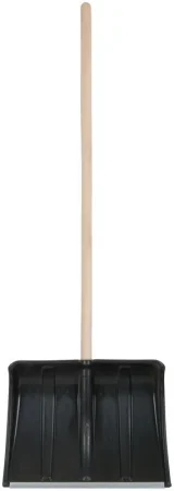 Лопата для уборки снега "Ледо" 495х375х1320мм деревянный черенок; пластик. 68101