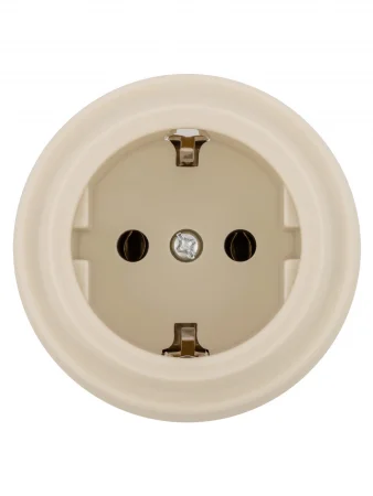 Розетка 2П+З 16А 250В сл. кость «Виви» TDM
