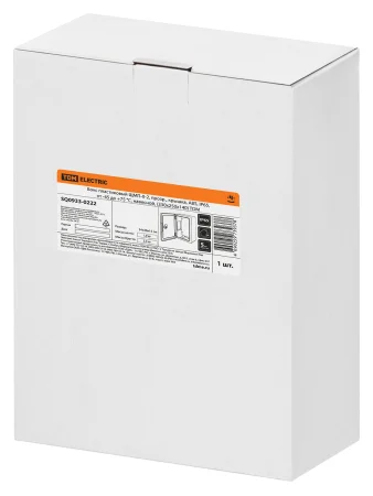 Бокс пластиковый ЩМП-0-2, прозр. крышка, ABS, IP65, от -45 до +75 °С, навесной, (330x250x140) TDM