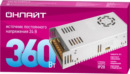 Драйвер для светодиодной ленты 90 646 OD-P360-IP20-24V ОНЛАЙТ 90646