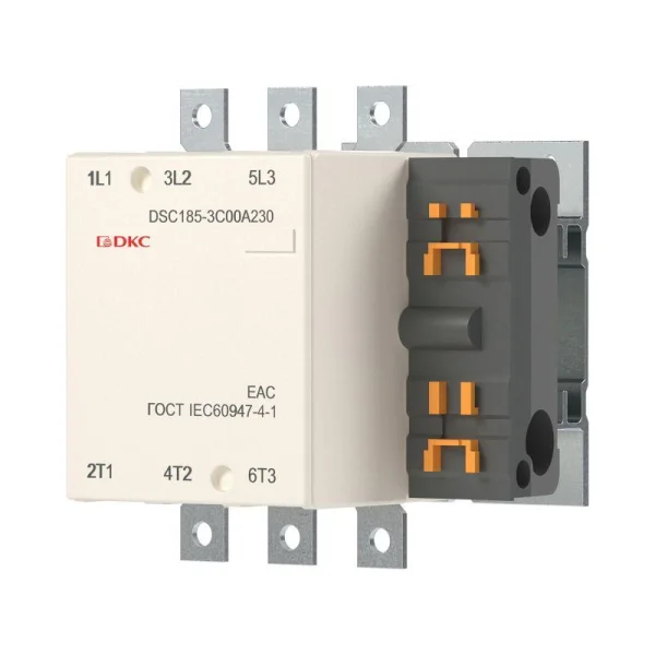 Контактор магнитный DSC185-3C00A230 185А 90кВт (AC3) 220В AC DKC DSC185-3C00A230