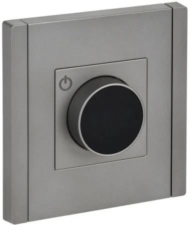 Термостат электронный FORTE&PIANO FP552 с индикацией сталь IEK FP-RT11-K46