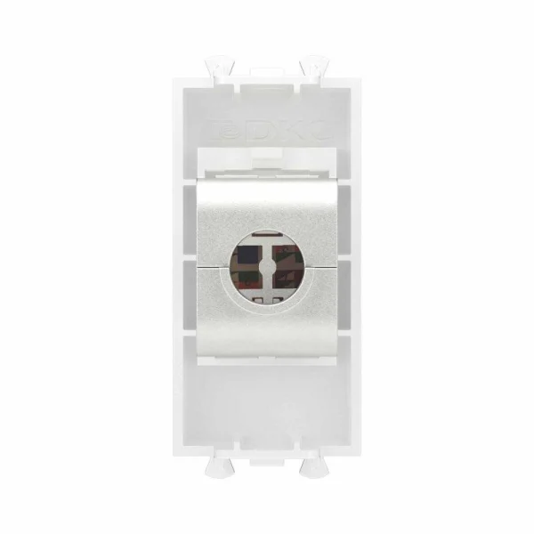 Розетка компьютерная 1мод. Avanti "Белое облако" RJ45 кат.6A без шторок экранир. модульная механизм DKC 4400771