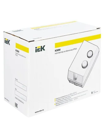 Контактор КМИ-11860 18А 380В/АС3 IP54 IEK KKM16-018-380-00