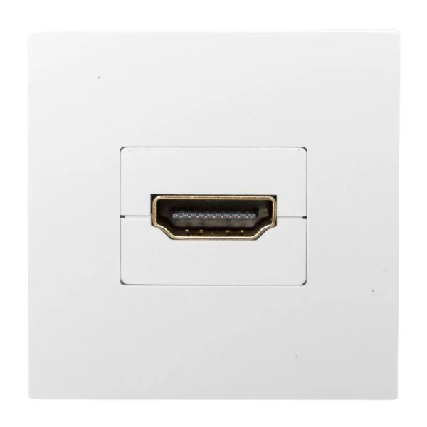 Розетка HDMI 1-м СП 2мод. без индикатора бел. EKF E2MR-21HDMI-10