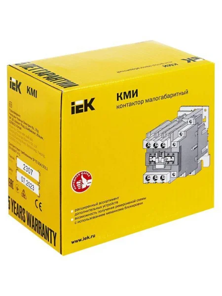 Контактор КМИ-35012 50А 230В/АС3 1НО 1НЗ IEK KKM31-050-230-11