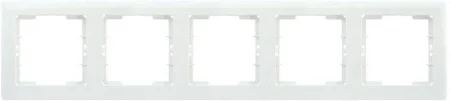 Рамка 5-м BOLERO РГ-5-ББ горизонт. бел. IEK EMB50-K01