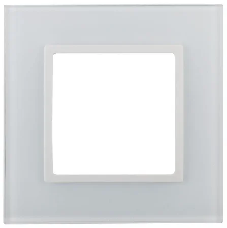 Рамка 1-м 14-5101-01 стекло Elegance бел.+бел. Эра Б0059166