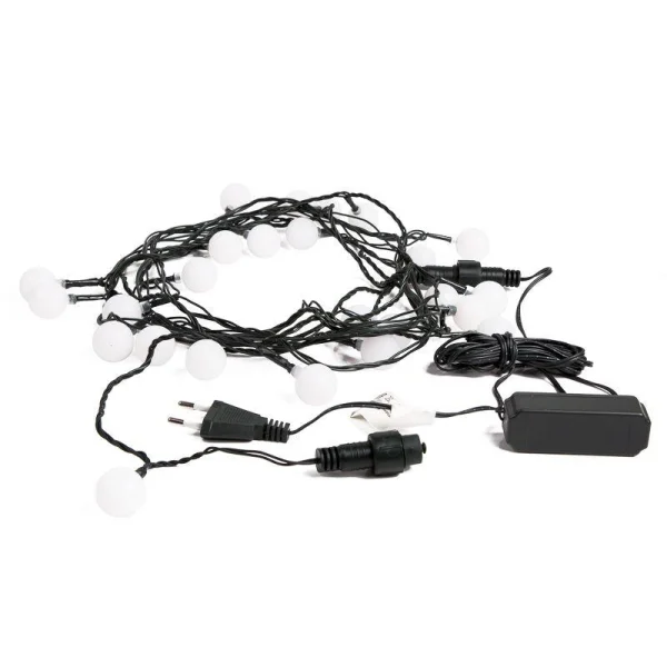 Гирлянда "LED-Шарики" 5м d=25мм 25LED RGB темно-зел. провод 6Вт 220В IP20 NEON-NIGHT 303-559