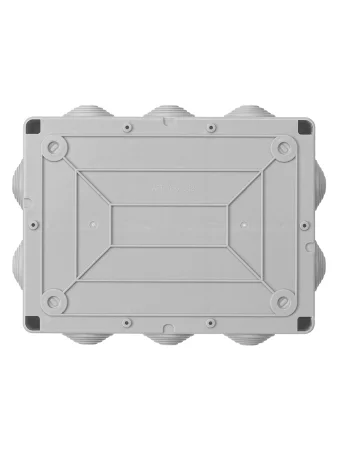 Распаячная коробка ОП 190х140х70мм, прозрач. крышка, IP55, 10 гермовводов, инд. штрихкод, TDM