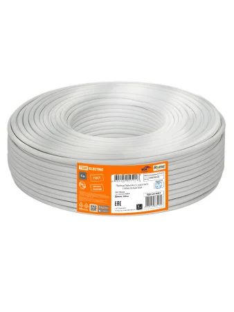 Провод ПуВнг(А)-LS 1х4,0 ГОСТ (100м), белый TDM