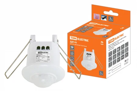 ДДТ-02 40мм, 800Вт, 10-900с, 6м, 3+лк, 120(сбоку)+360(сверху)гр, IP20, TDM