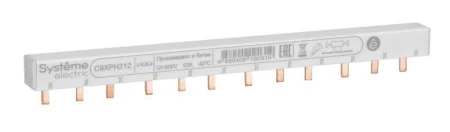 Шинка гребенчатая 3п (L1L2L3) 63А 12мод. 18мм SE C9XPH312