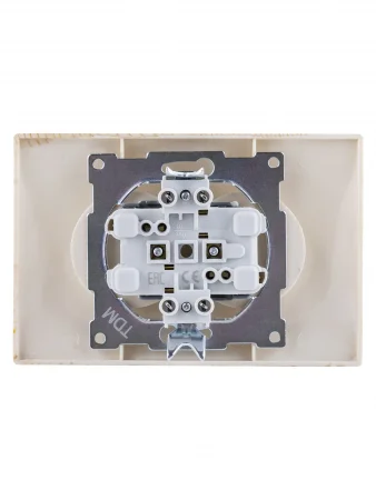 Розетка двойная 2П 10А 250В сосна "Лама" TDM