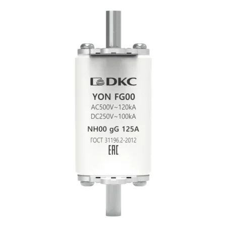 Предохранитель YON ножевого типа FG00 с одинарной индикацией 125А DKC 1FG00-0125