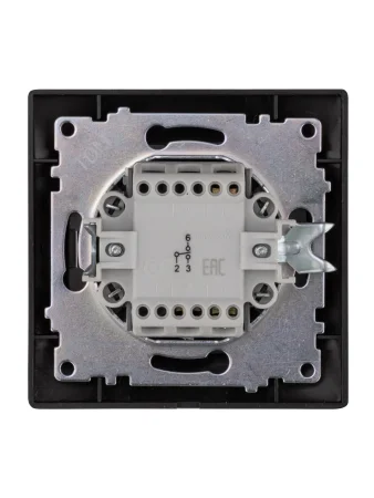 Выключатель на 2 направления 1 кл. 10А шоколад "Лама" TDM