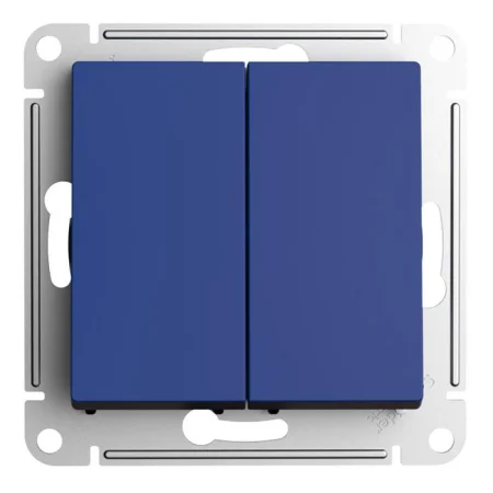 Выключатель 2-кл. AtlasDesign (сх. 2) 10А с самовозвратом механизм аквамарин SE ATN001117