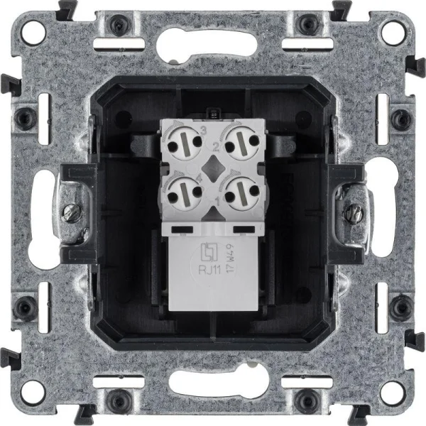Механизм розетки телефонной Valena Allure 1 выход RJ11 с лиц. панелью сл. кость Leg 753838