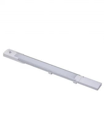 Светильник LED400х37 линейный, 2,5 Вт, акк.Li-Pol 900 mAh, датчик движ. и освещ, USB, TDM