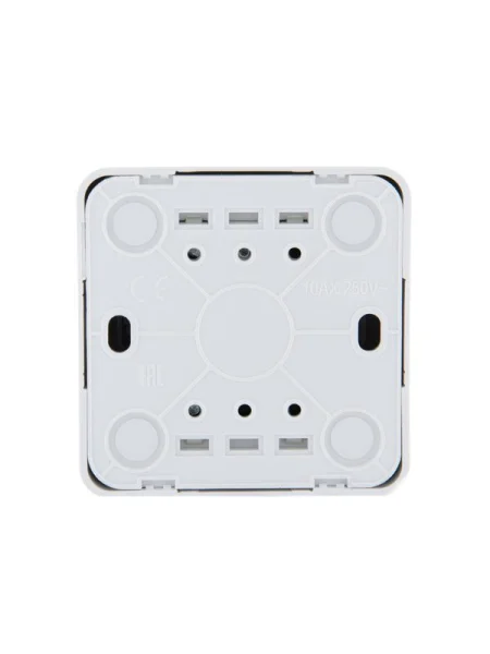 Переключатель проходной 1-кл. 1п ОП Viola 10А IP20 бел. LEZARD 751-0200-105