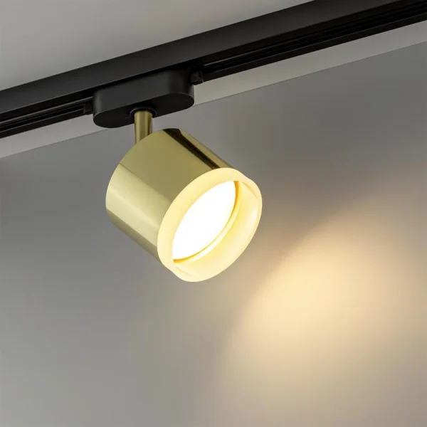 Светильник трековый ARTLINE поворотный 85х85х70мм GX53 230В алюм./пластик. 4кв.м зол. Ritter 59864 4