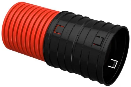 Труба гофрированная двустенная ПНД жесткая d200мм (уп.6м) ELASTA IEK EA-TG13-2-1-2-200-006-K04 Труба гофрированная двустенная ПНД жесткая d200мм (уп.6м) ELASTA IEK EA-TG13-2-1-2-200-006-K04