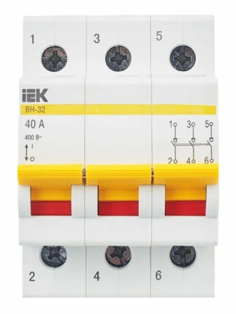 Выключатель нагрузки ВН-32 40А/3П IEK MNV10-3-040