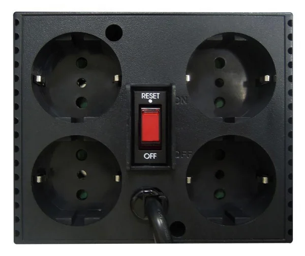Стабилизатор напряжения TCA-1200 600Вт 1200В.А черн. POWERCOM 802506