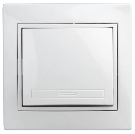 Выключатель 1-кл. СП Plano 10А IP20 1Э-101-01 250В бел. Intro Б0038822