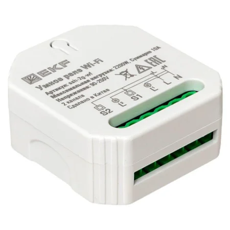 Реле в подрозетник 2-канальное Умное Wi-Fi Connect EKF ssh-2g-wf