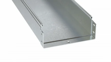 Лоток листовой  неперфорированный 80х100 L6000  1.5мм цинк-ламель DKC SNM60810ZL