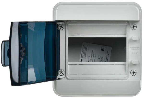 Корпус пластиковый КМПн-6 IP65 черн. прозр. дверь TEKFOR IEK TF5-KP72-N-06-65-K03-K02