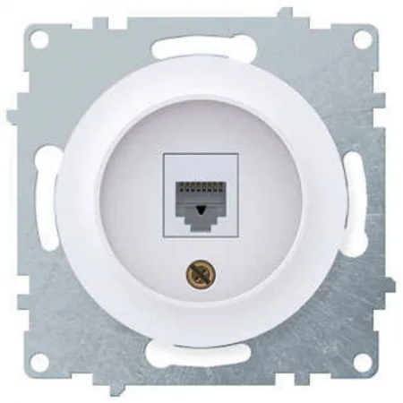Механизм розетки комп. 1-м СП Florence 1xRJ45 кат.5e бел. 1E20701300 OneKeyElectro 2172770