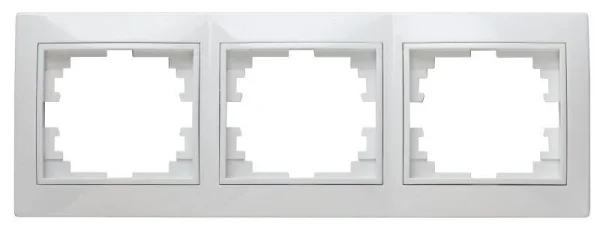 Рамка 3-м СП Plano 1-503-01 гор. бел. Intro Б0027627