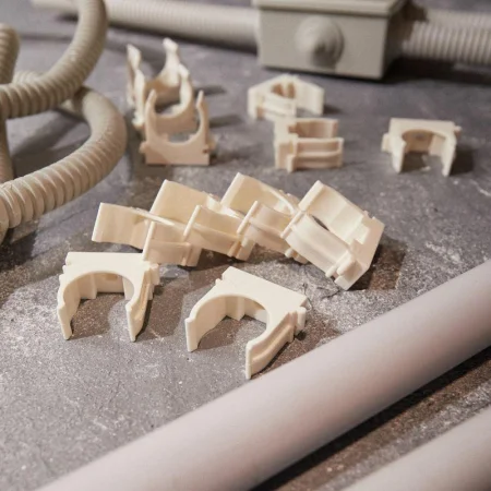 Держатель для труб (клипса) d25мм для монтажн. пистолета бел. Rexant 28-0425-3