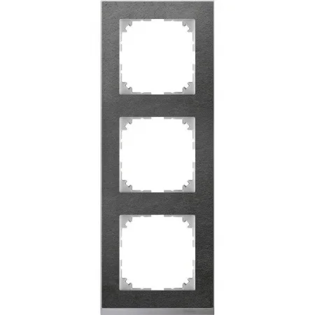 Рамка 3-м M-Pure Decor сланец/алюм. SchE MTN4030-3669