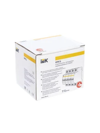 Ограничитель перенапряжения ОПС1-C 4P IEK MOP20-4-C