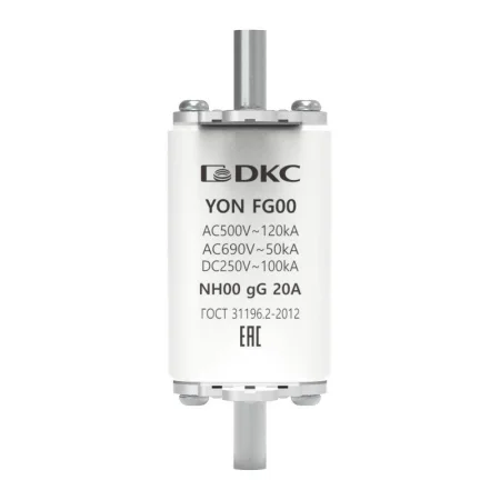 Предохранитель YON ножевого типа FG00 с одинарной индикацией 20А DKC 1FG00-0020