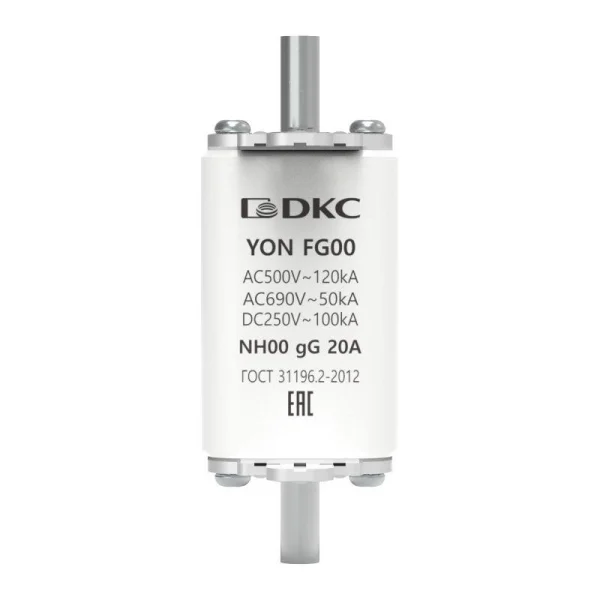 Предохранитель YON ножевого типа FG00 с одинарной индикацией 20А DKC 1FG00-0020