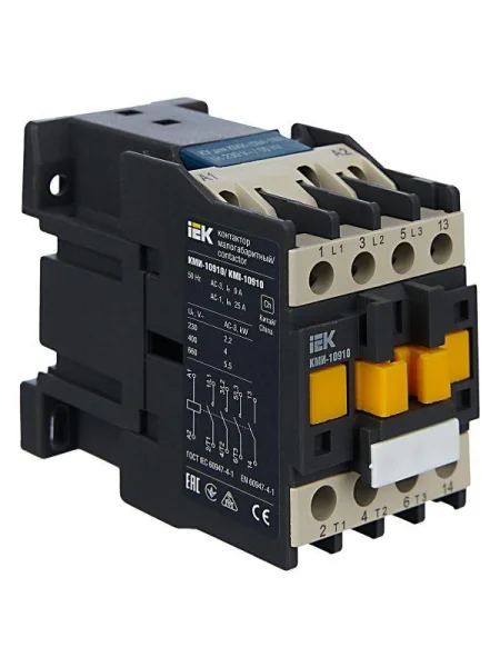 Контактор КМИ-10910 9А 230В/АС3 1НО IEK KKM11-009-230-10